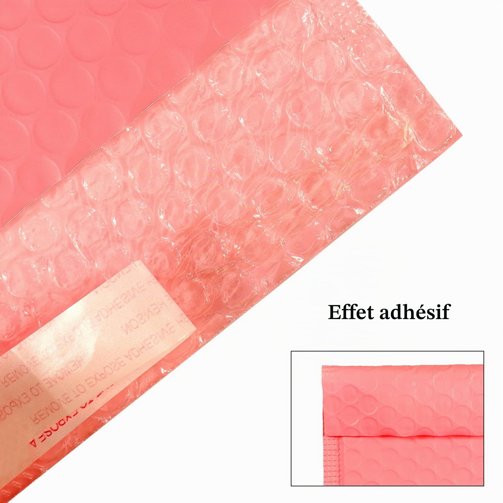Lot de 30 enveloppes à bulles A4 roses en polyéthylène, enveloppes rembourrées auto-scellantes 29 x 36 cm, enveloppes à bulles imperméables pour l'envoi postal, l'emballage des petites entrep
