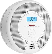X-Sense SC07 Rauch- und Kohlenmonoxid-Melder, autonom, 10 Jahre, mit LCD-Display und Testtaste, 360-Grad-Überwachung, automatische Überprüfung