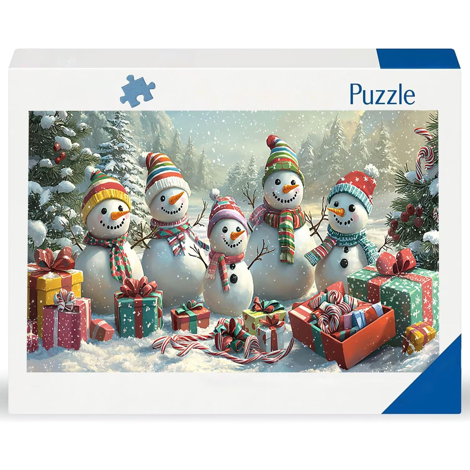 Puzzle 1692 Puzzle Erwachsene, EIN Herausforderndes Rätsel, Puzzles-Geschenk 179x31cm, Puzzlespiele für Die Ganze Familie, Geschenke für Frauen, Geschenke für Männer, Thema: niedlich Schneemann j-603