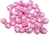 Vista 12 de 100 piezas de cuentas de arcilla polimérica Heishi espaciadoras mixtas, suministros para hacer pulseras, pendientes, collares de bricolaje