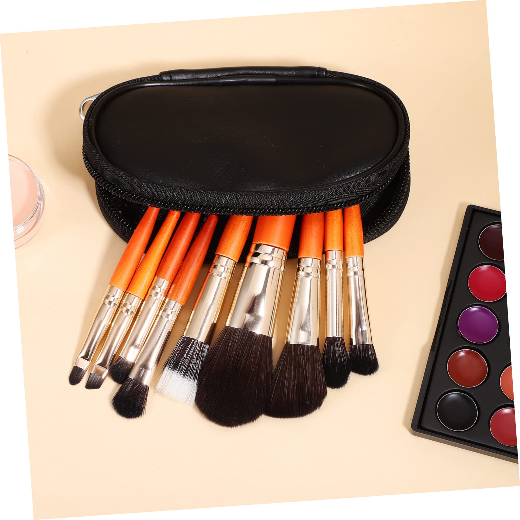 Baluue 27pezzi Pennelli Per Trucco Con Borsa Da Viaggio Pennelli Fondotinta Professionali Per Make-up Quotidiano e Viaggi Per Contouring e Illuminazione