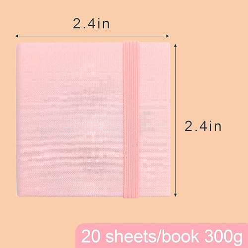 Miniatura 10 de LYML.E1 Mini cuaderno de bocetos de acuarela, mini cuaderno de acuarela portátil, cuaderno de bocetos de viaje, papel de dibujo texturizado de
