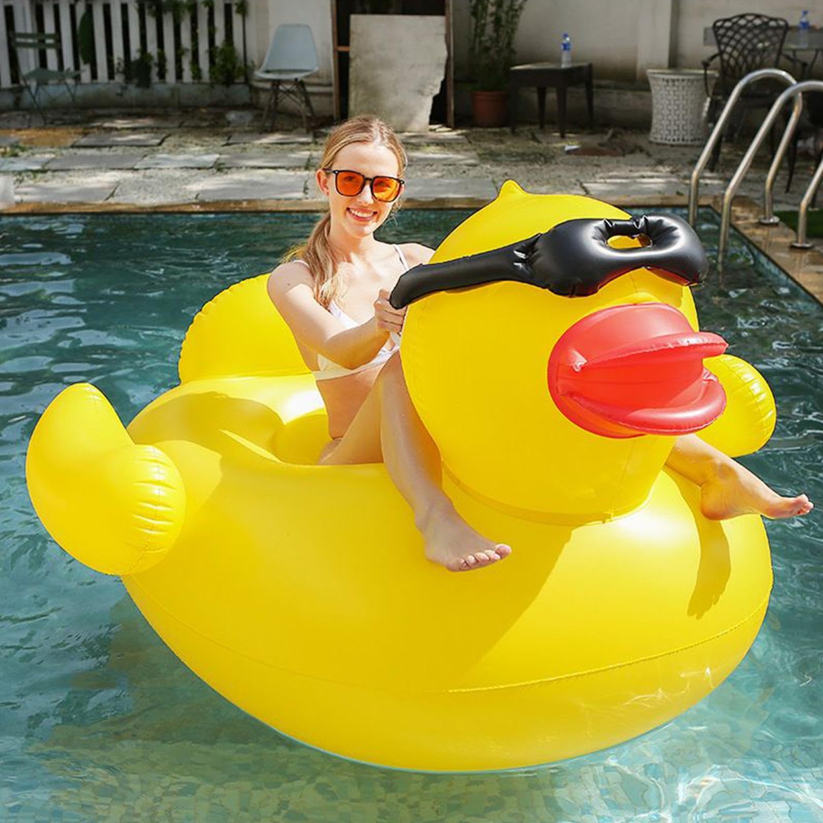 Pool-Schwimmtier,Riesiges Lustiges Schwimmfloß Wasserspielzeug | Große Schwimmbad-Floats In Tierform - für Erwachsene Kinder Mädchen Outdoor Garten See Fluss Schwimmen Sonnenbaden