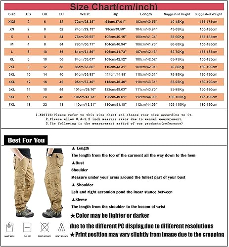 Vista 6 de LCMTWX Pantalones deportivos para hombre con bolsillos, pantalones casuales de trabajo, pantalones cargo con cintura elástica, pantalones deportivos