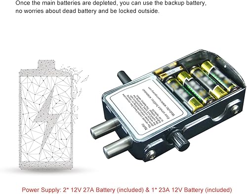 Miniatura 8 de Cerradura de puerta inteligente electrónica con control remoto, inalámbrico inteligente, cerrojo electrónico, antirrobo, cerradura de puerta oculta,