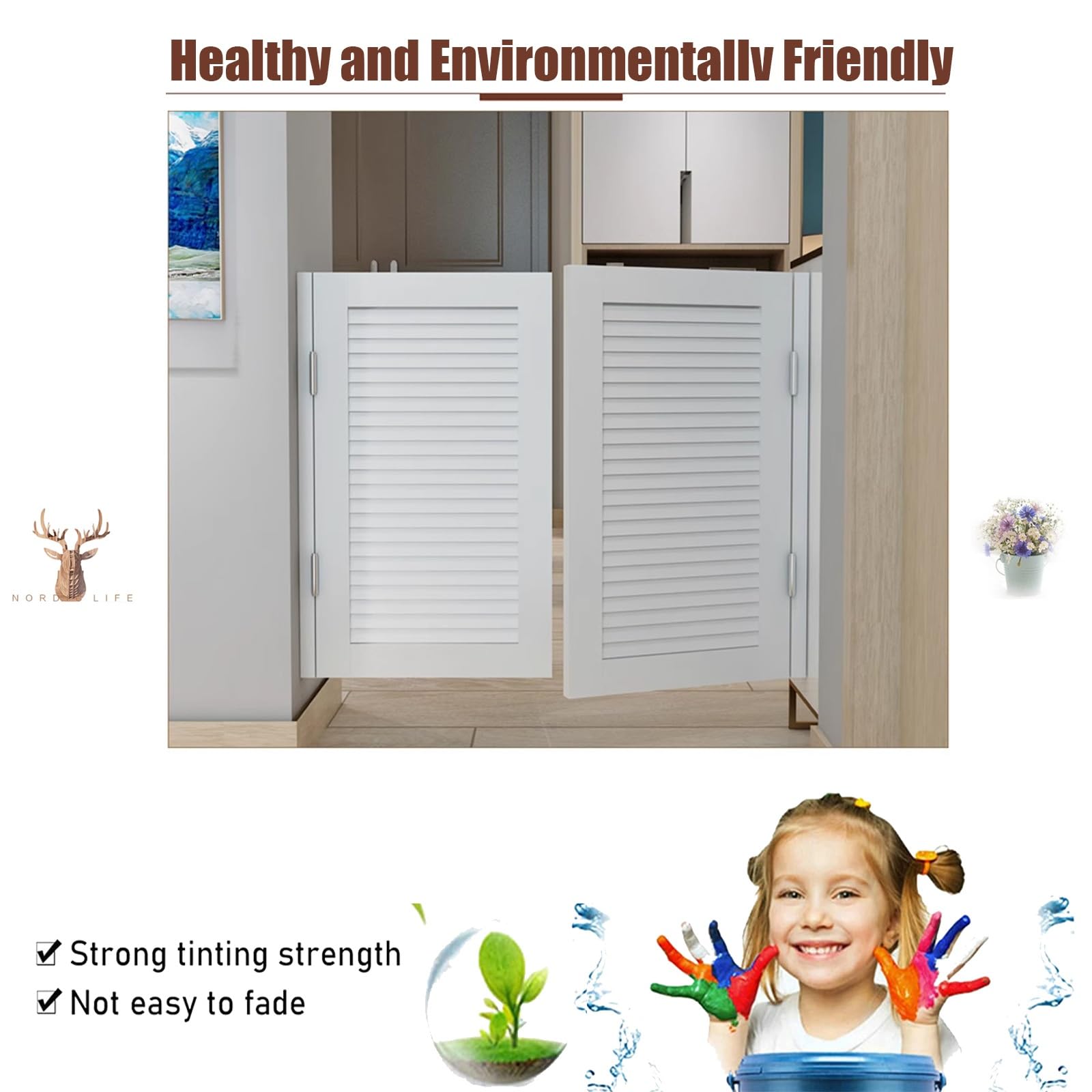 Porte Oscillanti del Caffè di Legno Solido, Porte Battente del Saloon, Porte del Caffè,Porta Divisoria ,Porta del Recinto del Giardino,con Cerniere,Personalizzabile ( Size : W75xH80cm(29.52x31.49in) )