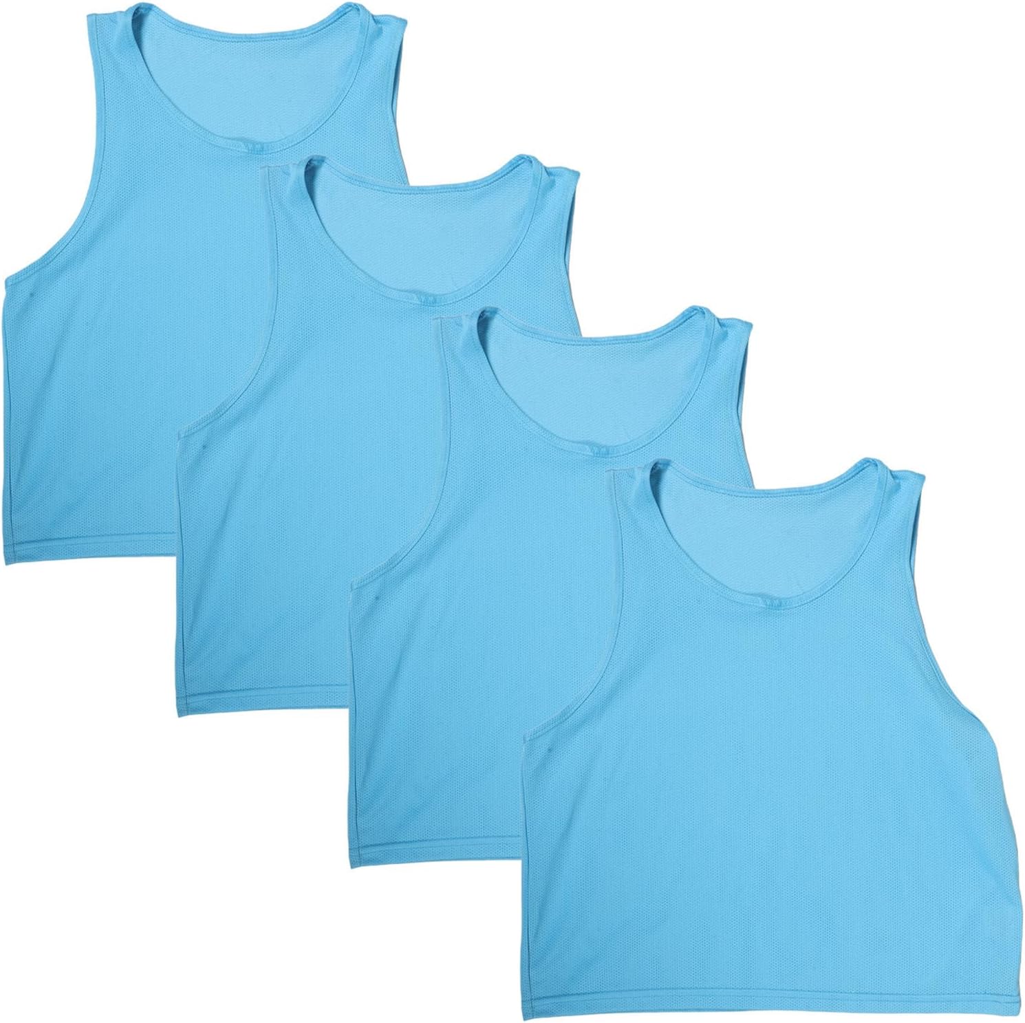 4pcs Youth Training Vest Polyester Breathable Mesh for Boys