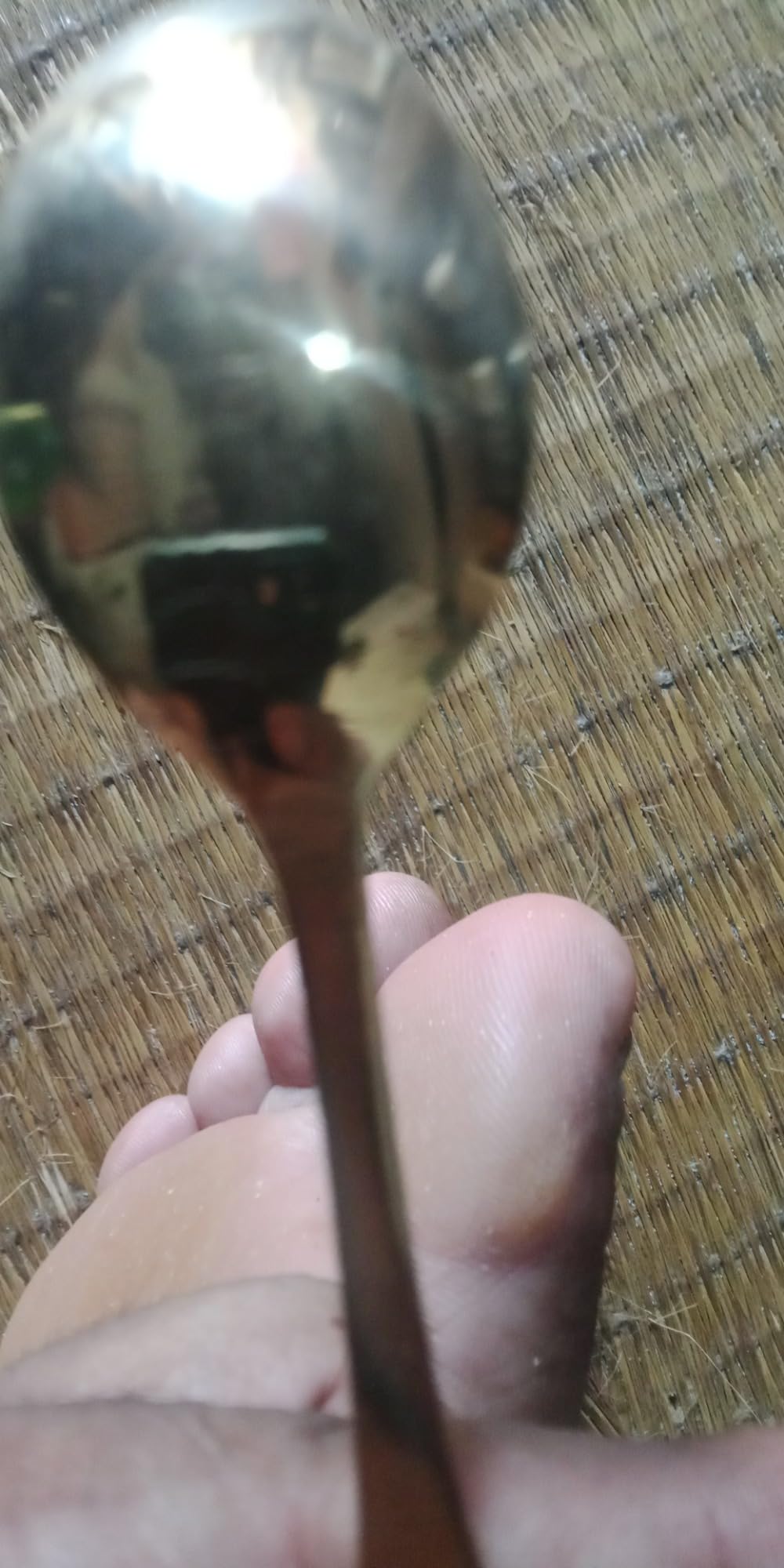 Buy Utkarsh Brass Chammach Spoon Achmani for Puja Diwali Pujan Length ...