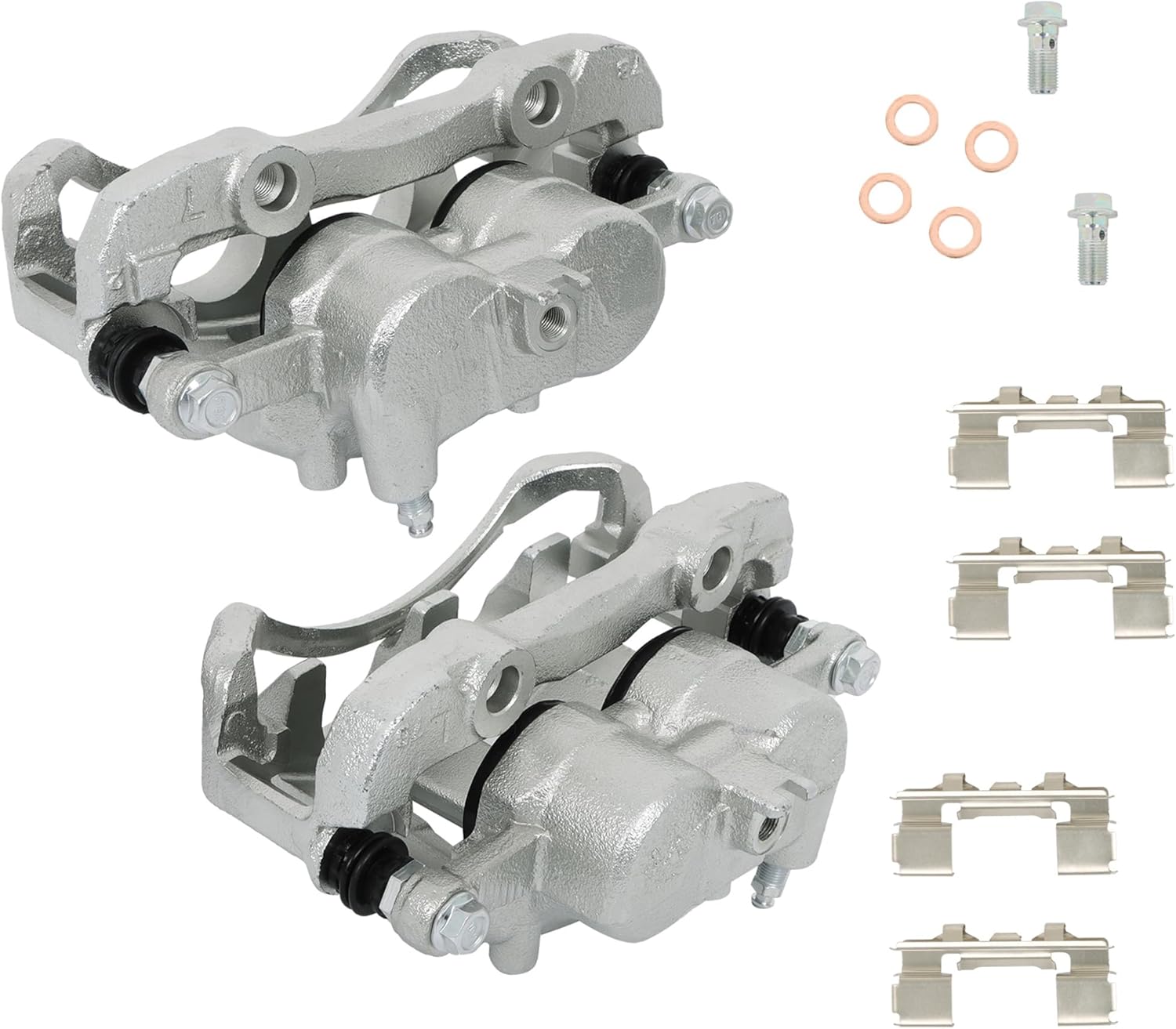 2pcs Front Brake Calipers with Bracket Replacement for Nissan Frontier 1998-2004 Pickup 1995-1997 19-B1672 19-B1673