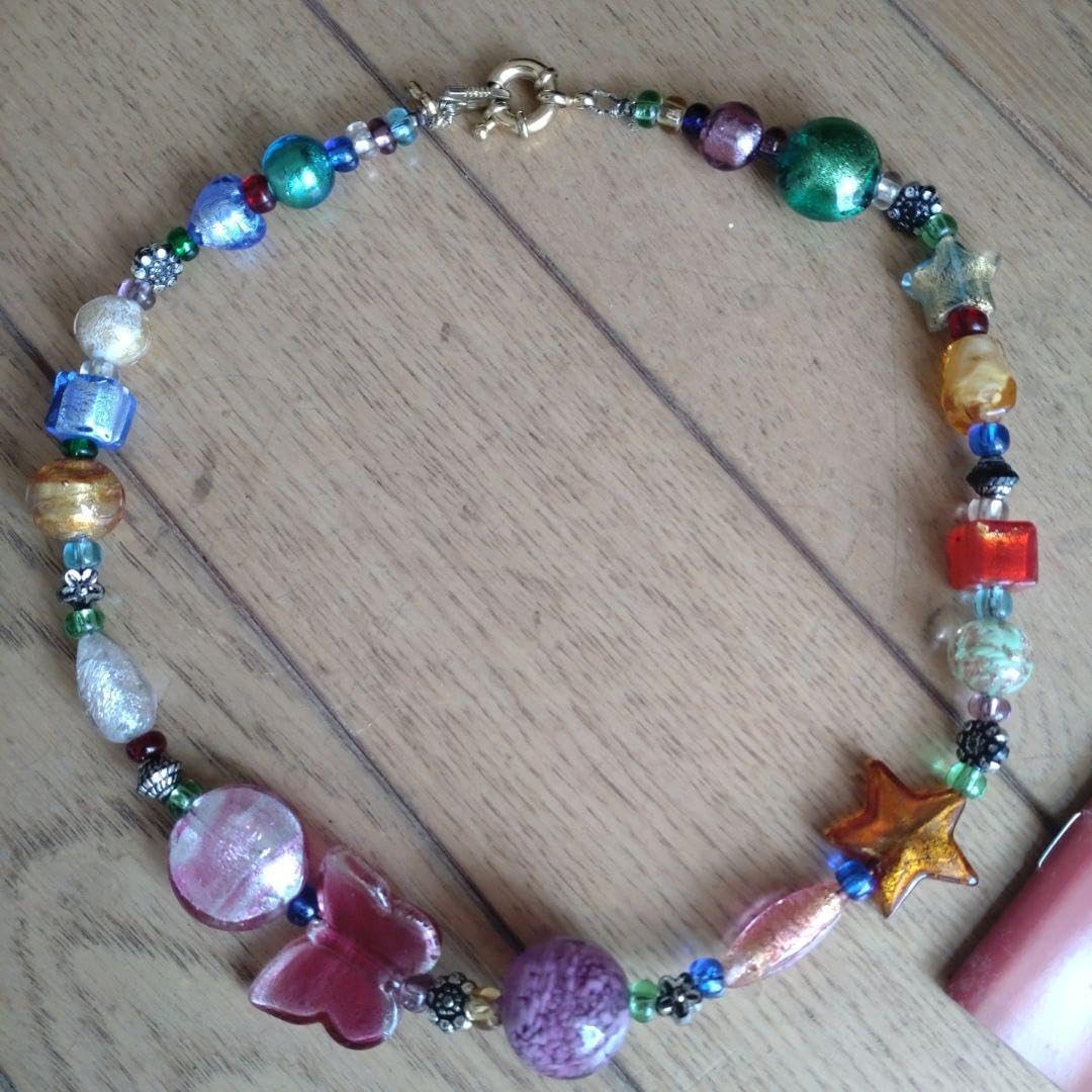 Amazon.co.jp: イタリア製 Antica Murrina Veneziaガラスネックレス  