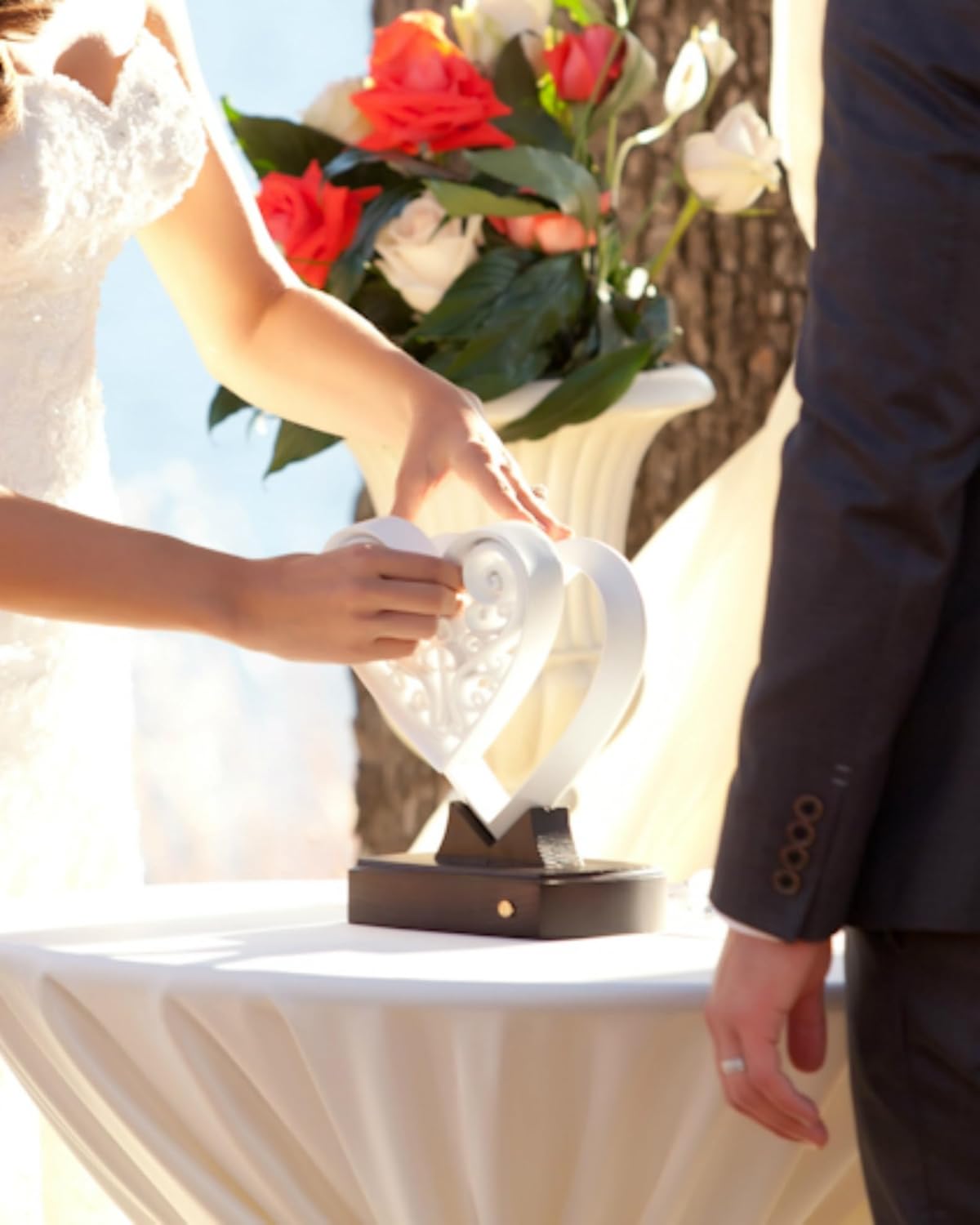 Unity Heart ® Bronze Color; Unity Candle Unity Sand Alternative