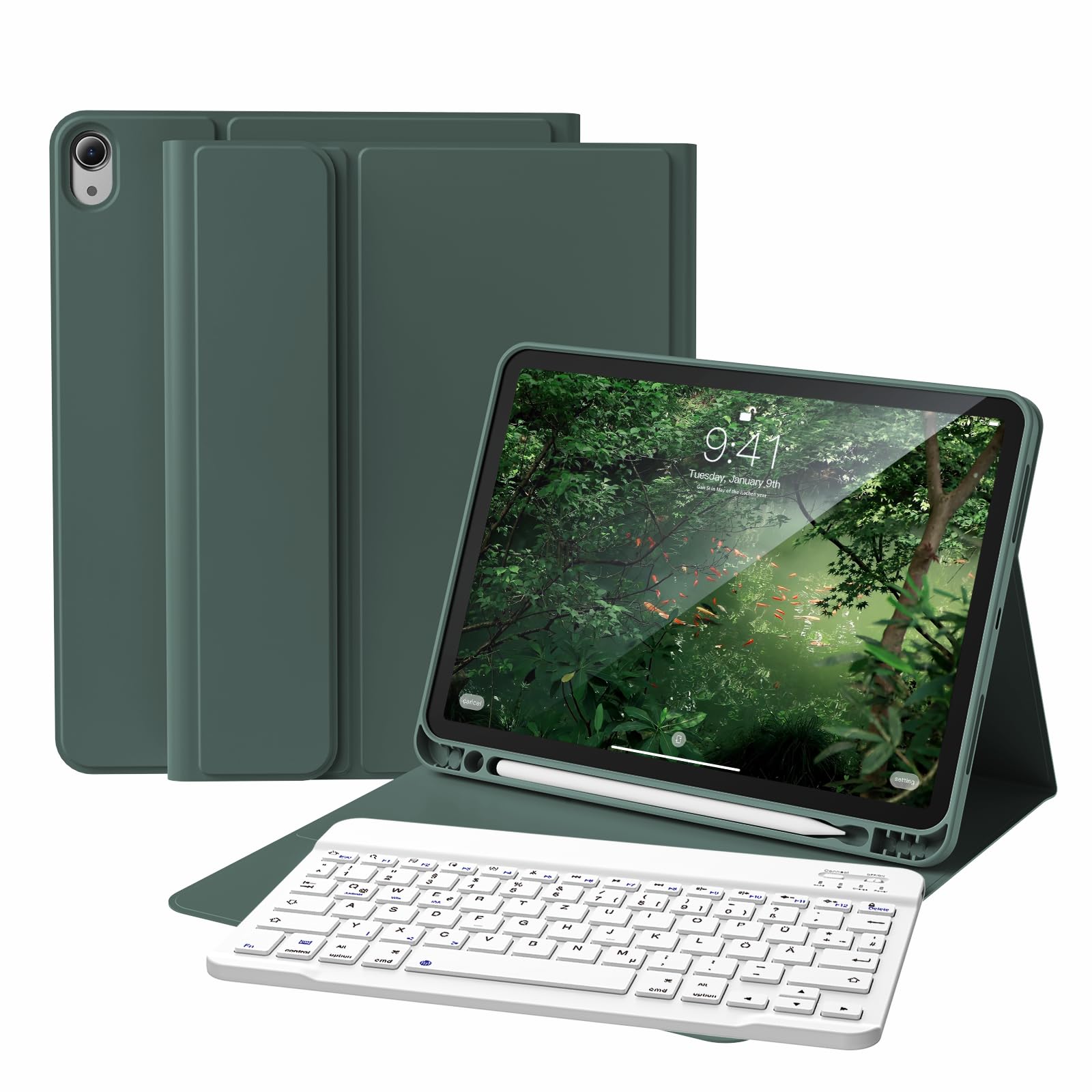 GKABXY Toetsenbordhoes voor iPad 10e generatie 2022 10,9 inch met GKABXY Toetsenbordhoes voor iPad 10e generatie 2022 10,9 inch met