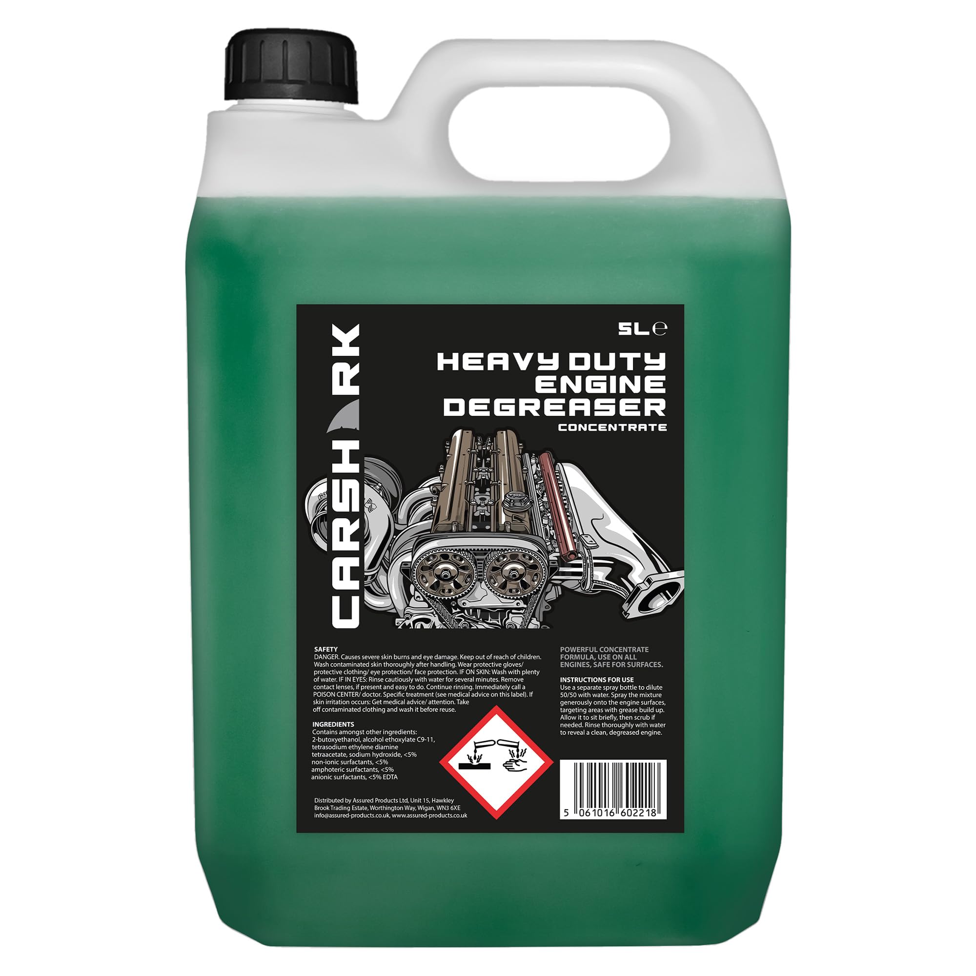 Engine Degreaser 5 litre Concentrate, Heavy Duty Formula, Use on All Engines