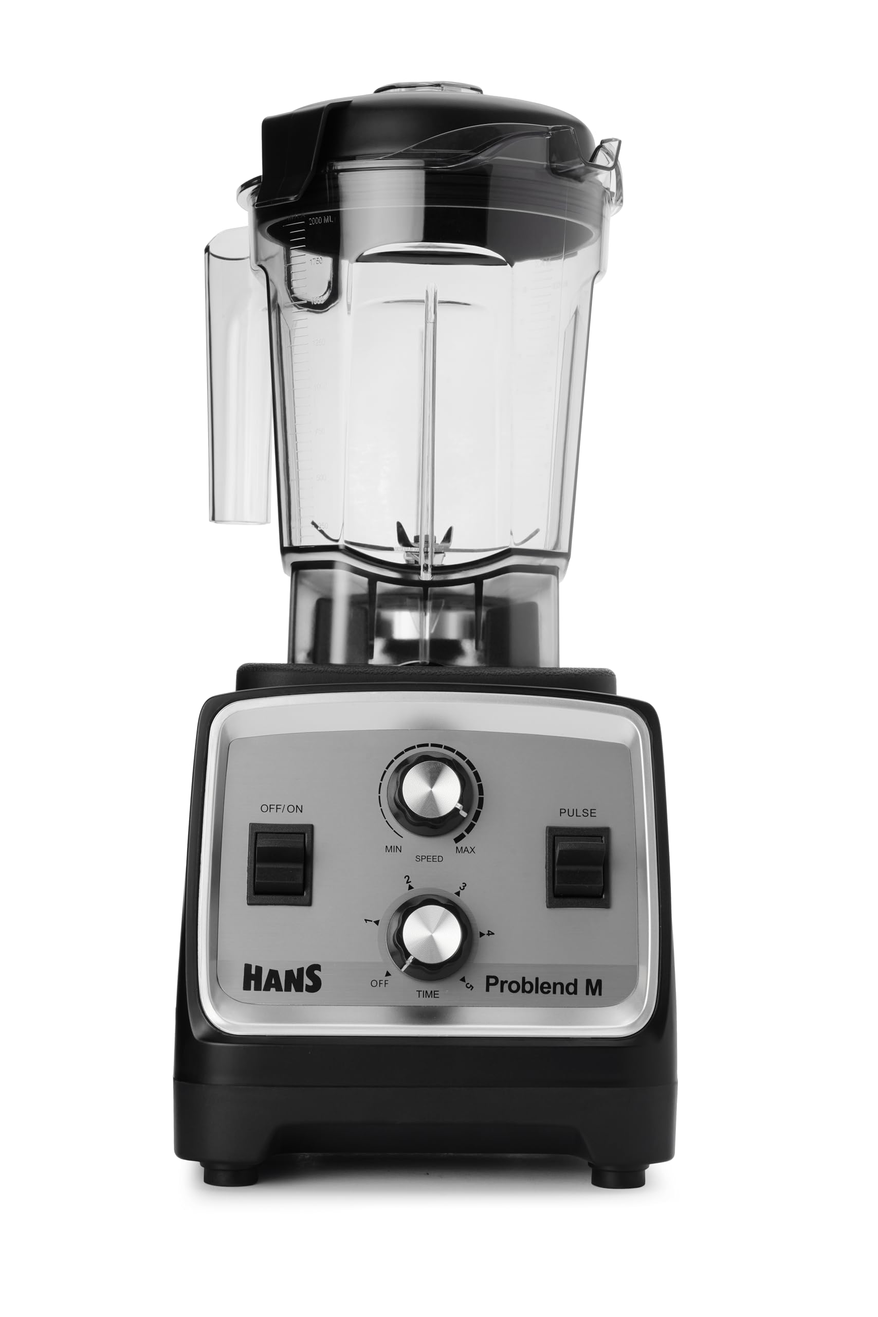 Problend-M® 2000 Watts Commercial Blender, 2 Liter Low-Profile Jar, Heavy Duty Professional Machine, Speed & Timer control with Pulse Functions, High Power & Speed Blender, 100% Copper Motor