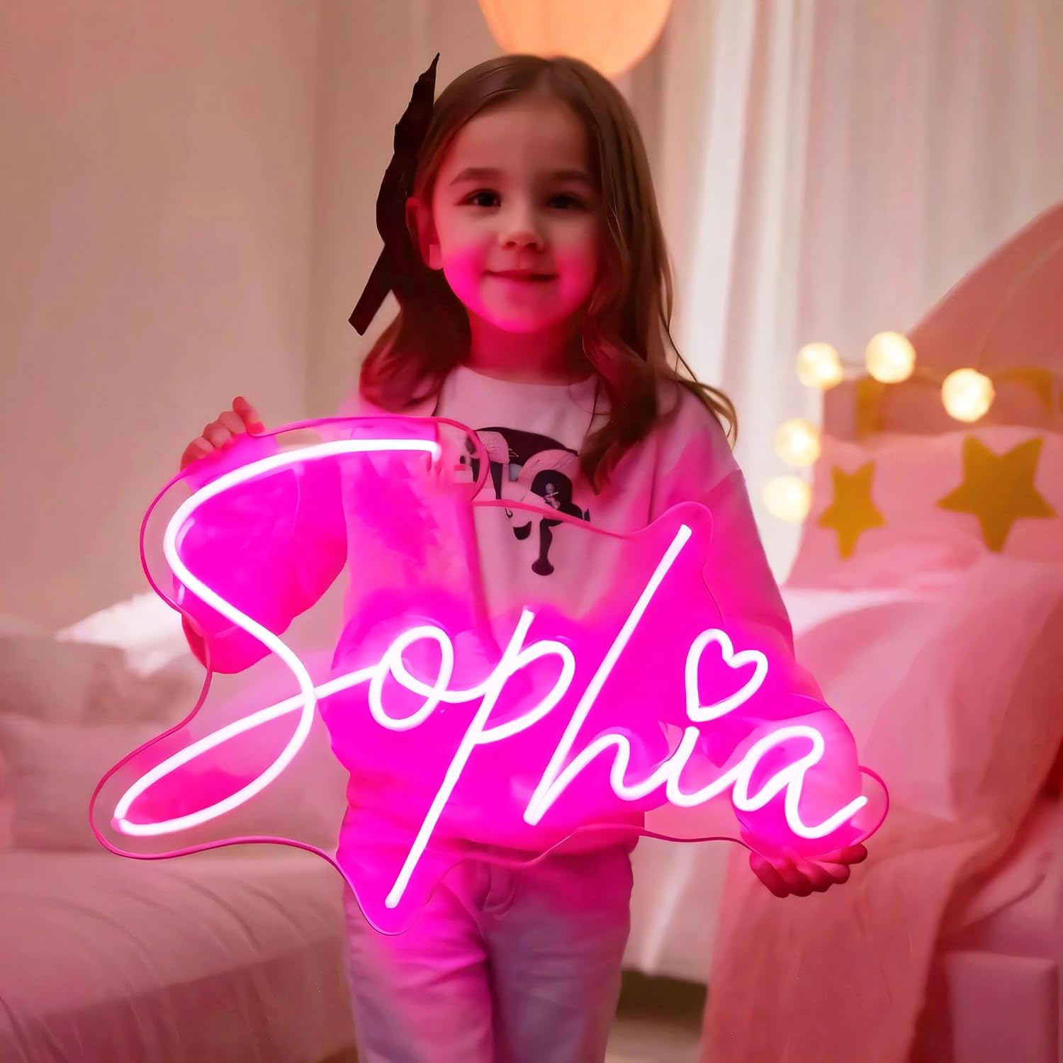 Custom LED Neon Signs for Bedroom Wall Decor Personalized Neon Signs for Wedding Birthday Party or Bar Logo(Medium Size: 18"-36")