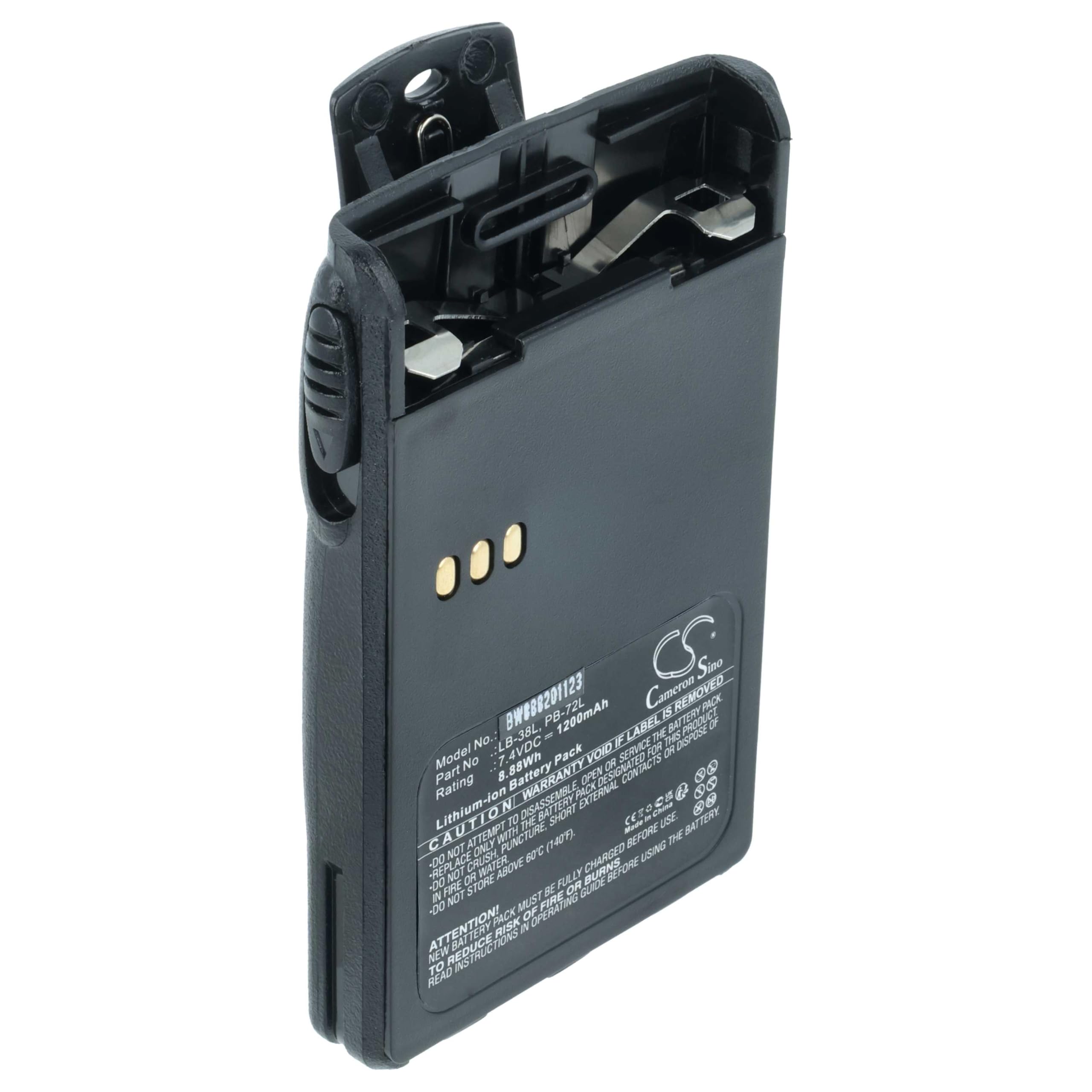 Vhbw Batteria Compatibile Per Maas CP-228-EU - 1200mAh, Li-Ion, 3,7V, Sostituisce 010-11935-00