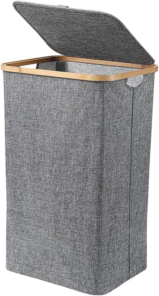 Clothes Hamper with Lid, Dirty Laundry Baskets with Handle,Collapsible Laundry Hamper for Clothing Organizing (Color : A, Size : 40.5x33x65cm)