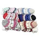 HUBGFEQ Slipper Thermal Sock Women Winter Plush Soft Slip Non Home Short Floor Grip Fuzzy Sock Fluffy Funny
