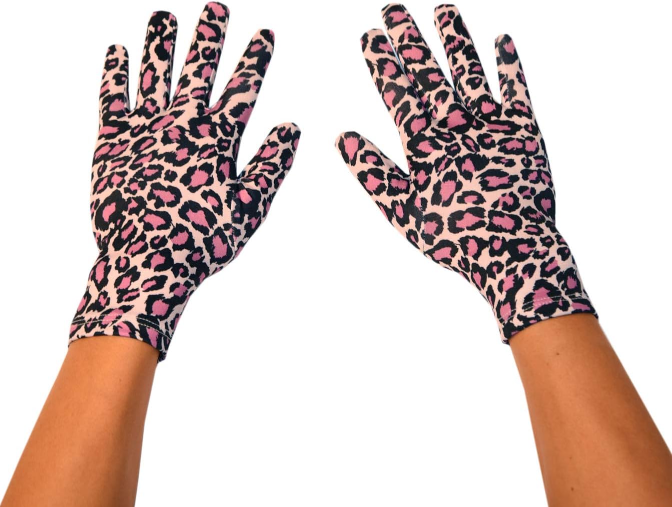Seeksmile Leopard Spandex Gloves