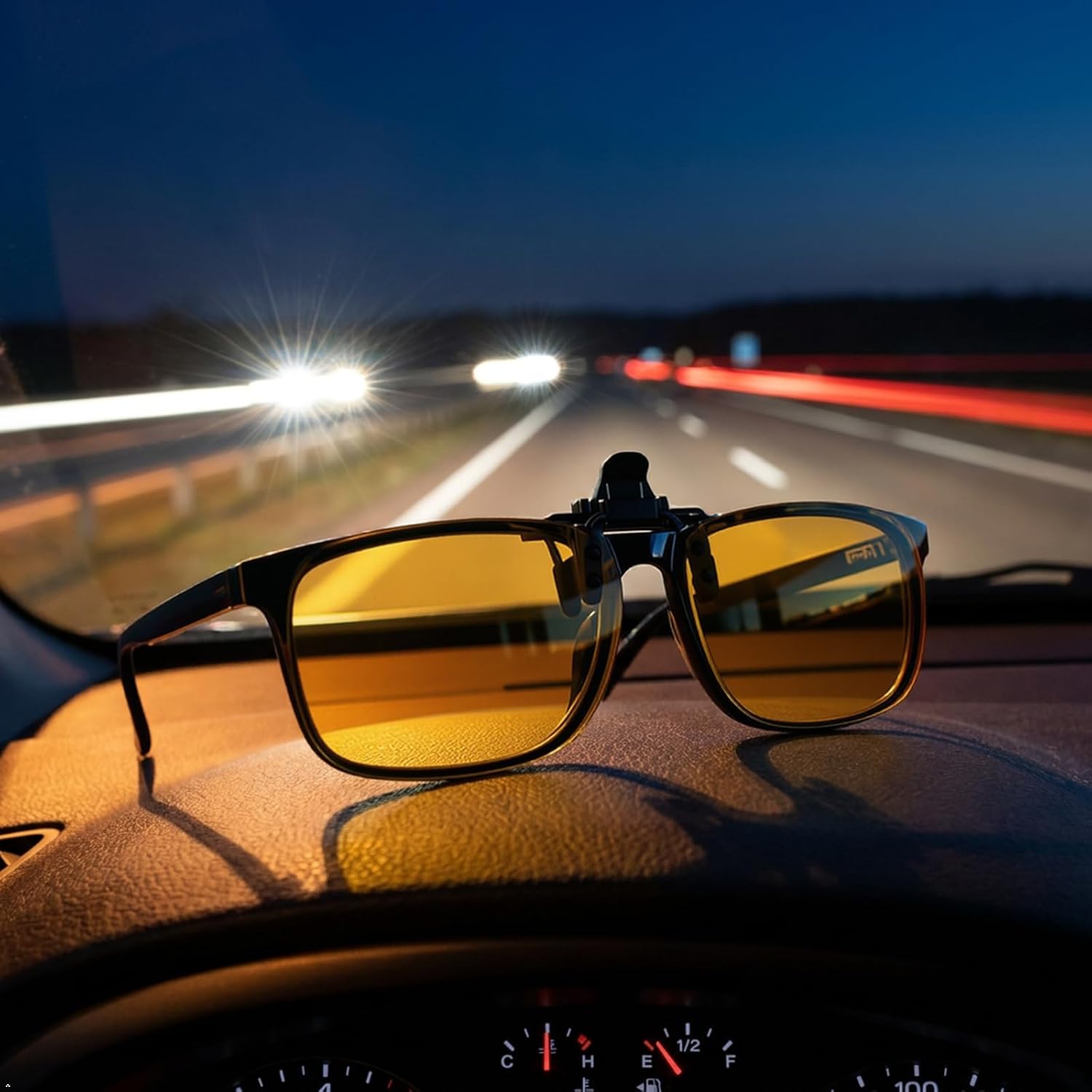 Eyekepper Yellow Clip on Sunglasses Night Vision Driving Glasses, 60 * 43MM image 5