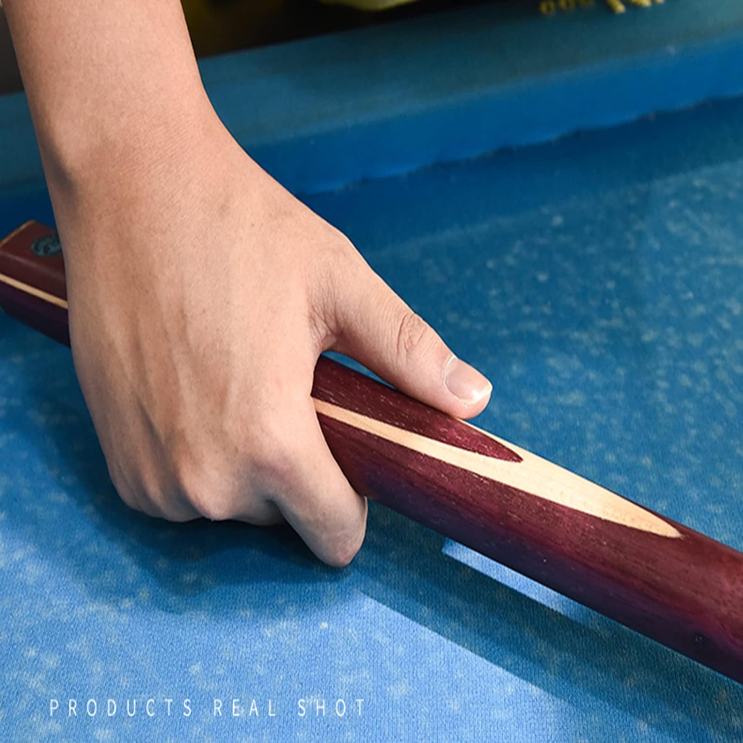 LIUHD プールキューセット、木製プールキュースティックスヌーカーキュー繊細なパターンとケースプールテーブルゲームラッシュワンピー