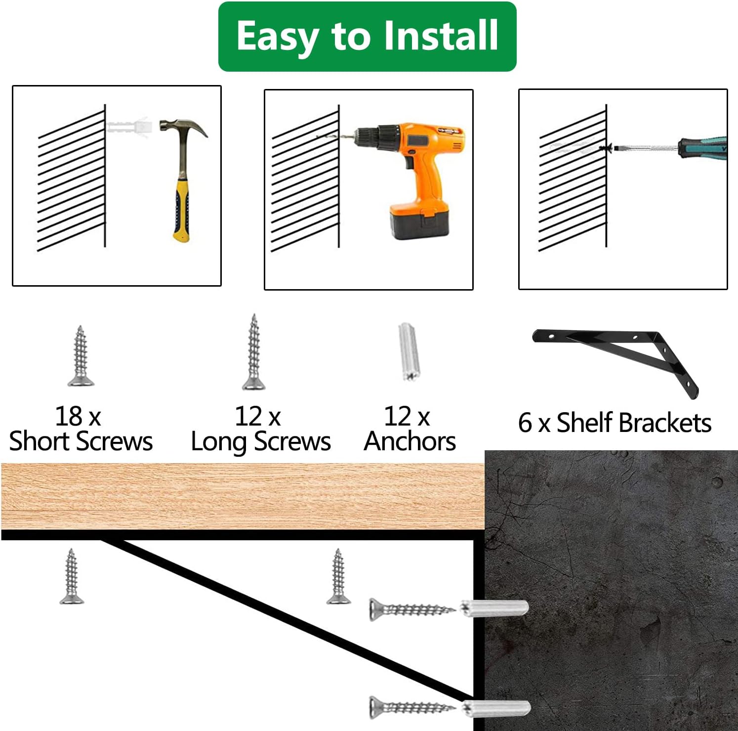 Polctartó konzol méretek