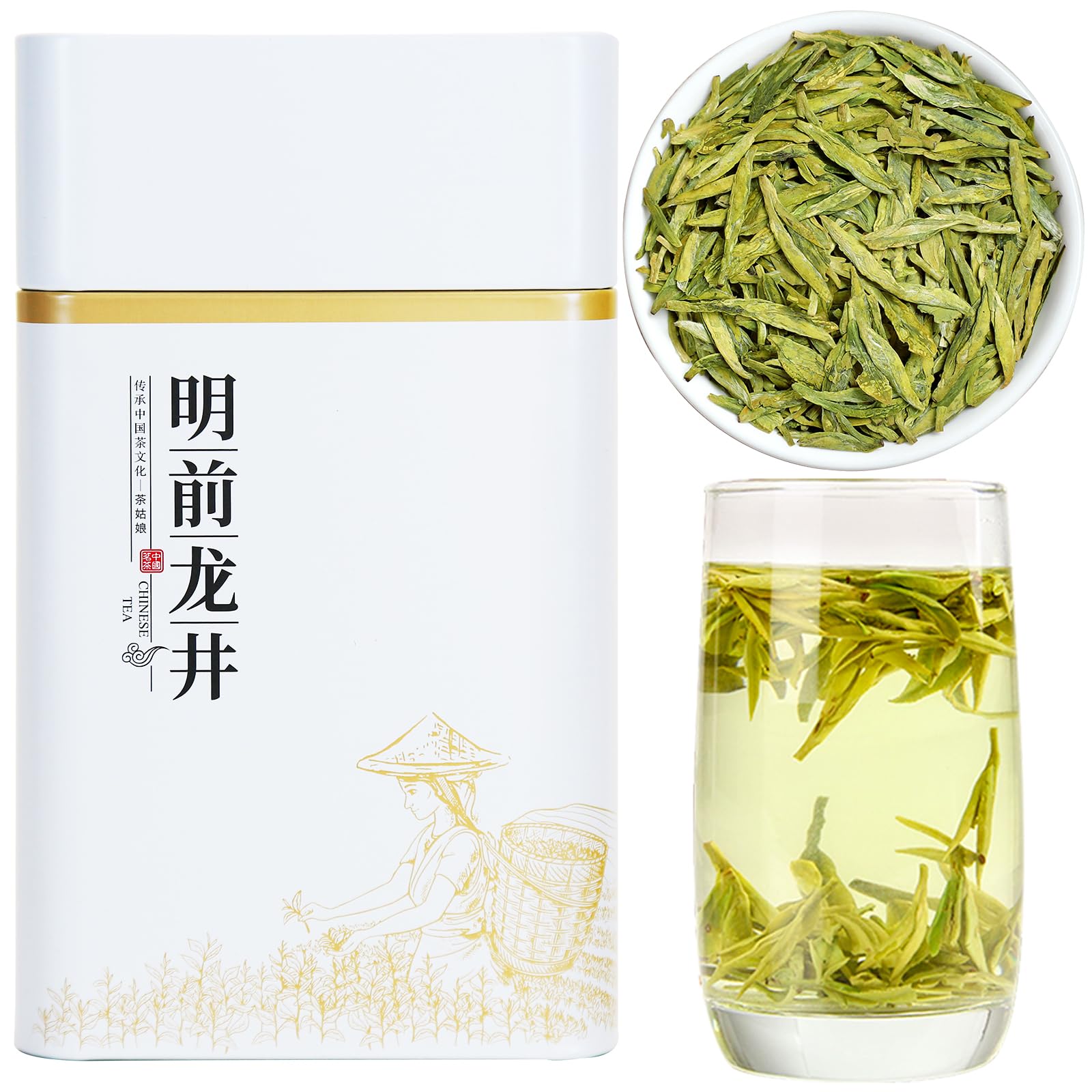 Amazon.com : Yuexi Longjing Green Tea Loose Leaf New Tea Dragon