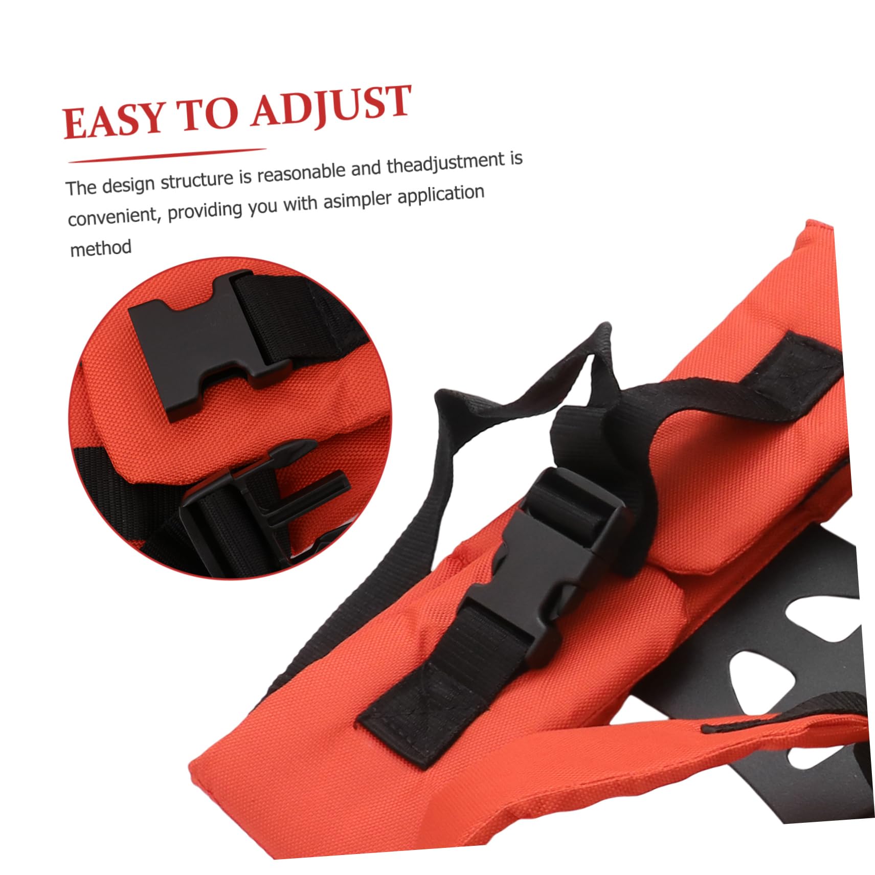 Mipcase Imbracatura Doppia per Decespugliatore W Tessuto Arancia | Imbottita, Cintura di Supporto per Potatura e Taglio, Struttura a Doppie Spalle
