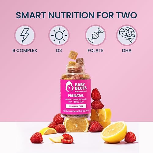 Miniatura 3 de Baby Blues Gomitas prenatales: multivitamínico completo con DHA + EPA Omega 3s