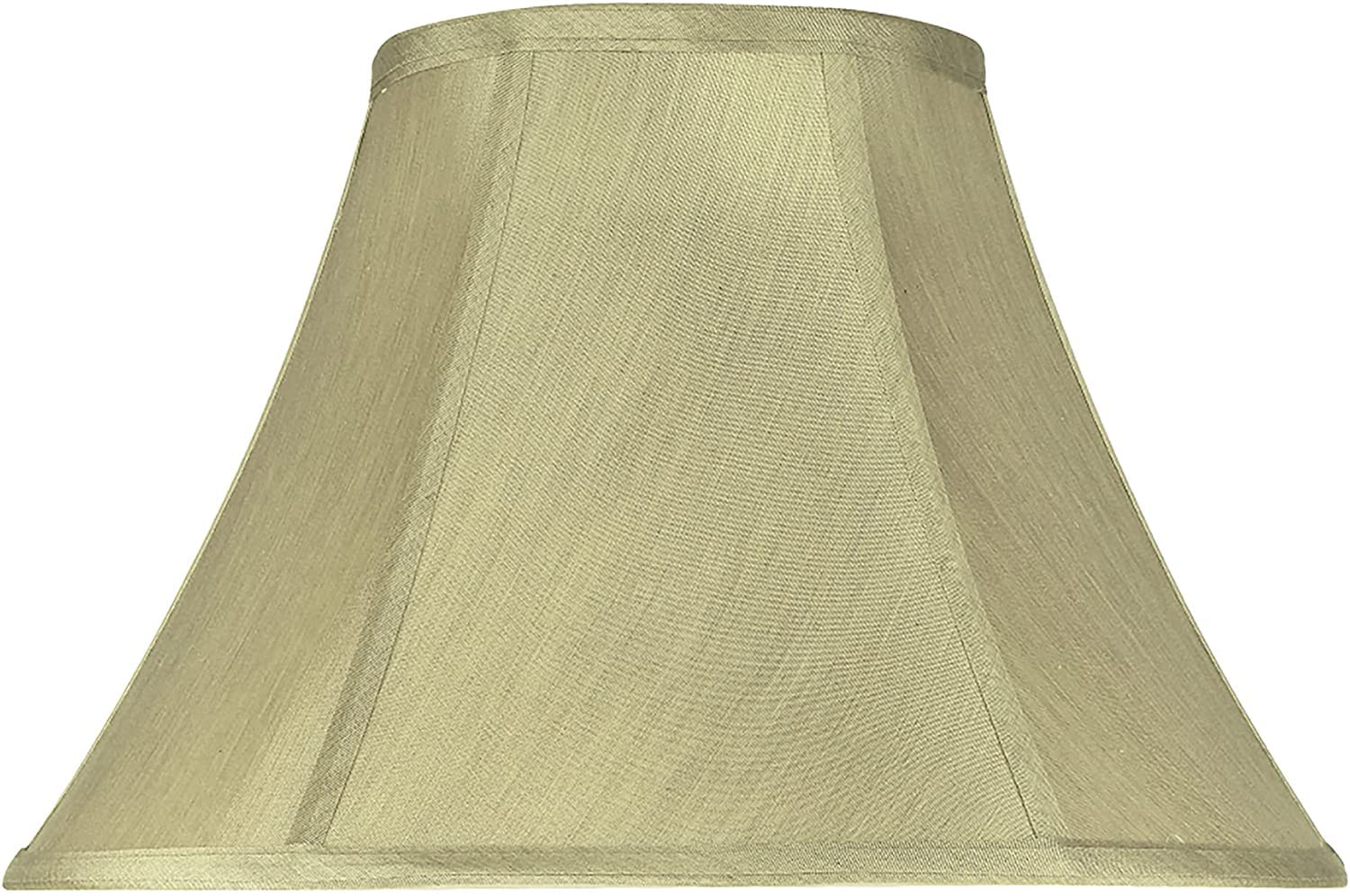 Aspen Creative 58002A, Bell Uno Lamp Shade in Metallic Gold, 6" Top x 13" Bottom x 9" Slant Height, Slip UNO 33mm