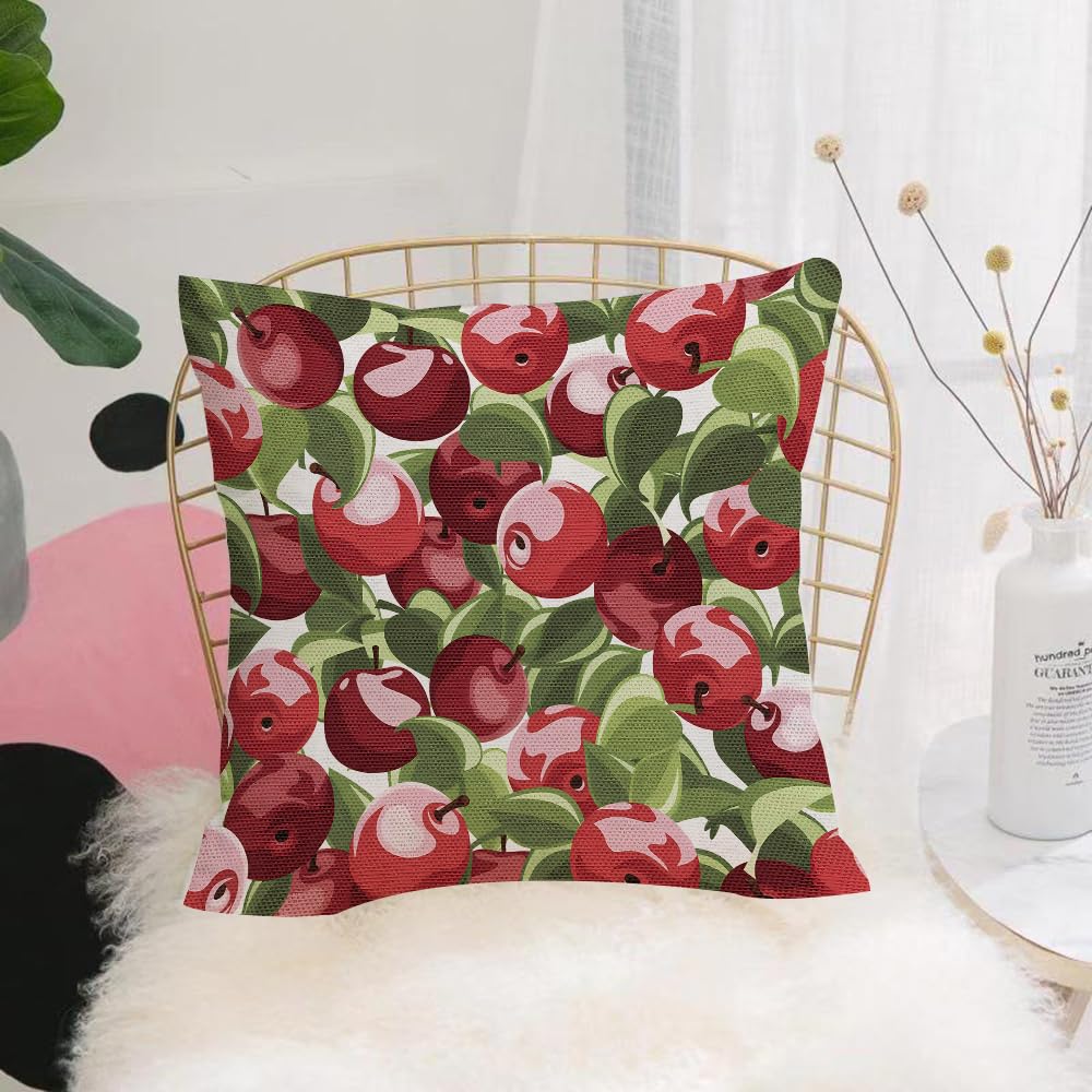HYOSXW Cushion Cover,Throw Pillow Case Home Decorative for Living Room Bedroom Sofa Chair 16X16 Inch,Pattern illustration of s with leaves on a white background,Pillowcase 40X40cm