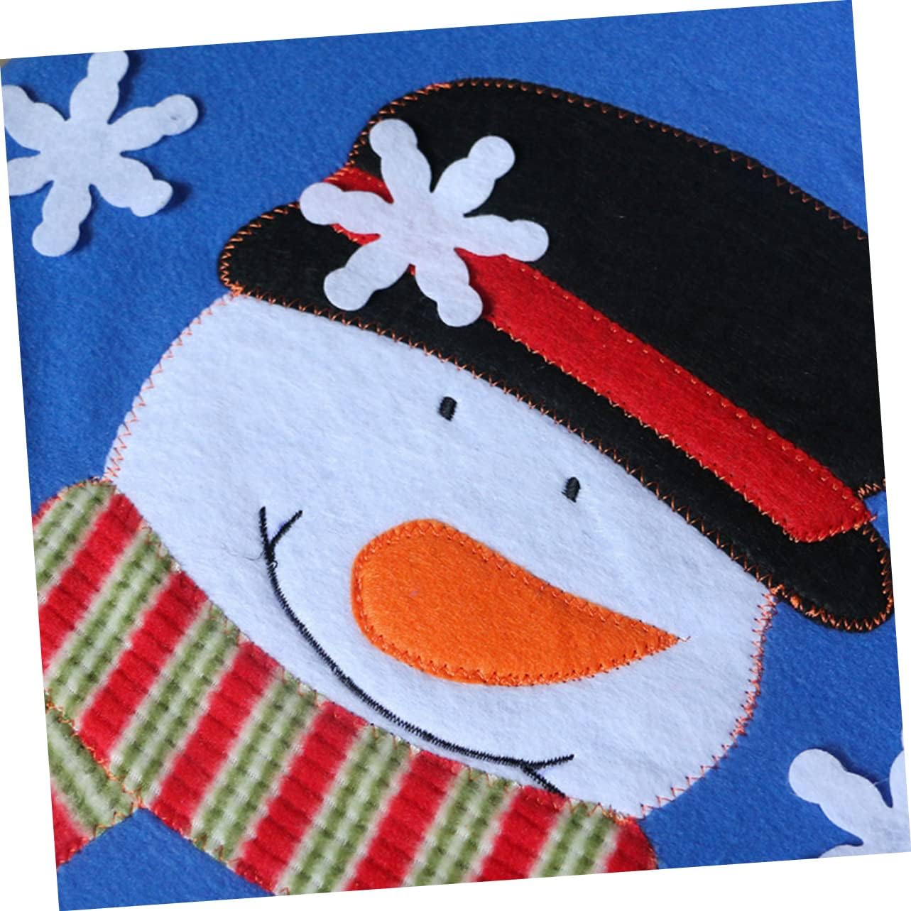Veemoon Christmas-Themed Toilet Seat Cover - Holiday Bathroom Decor Soft Fabric 1 Pack Festive Red &
