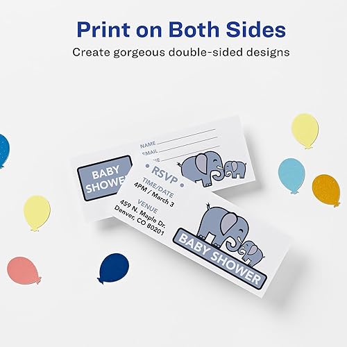 Miniatura 3 de Avery boletos imprimibles, 2.6 in x 5.3 in, láserinyección de tinta, 200 en total, ideal para boletos de rifa (16431)