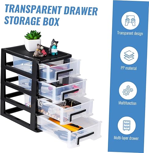 Miniatura 4 de Cabilock Organizador de cajones de escritorio de plástico Cajones de almacenamiento para organizar el organizador de escritorio de escritorio