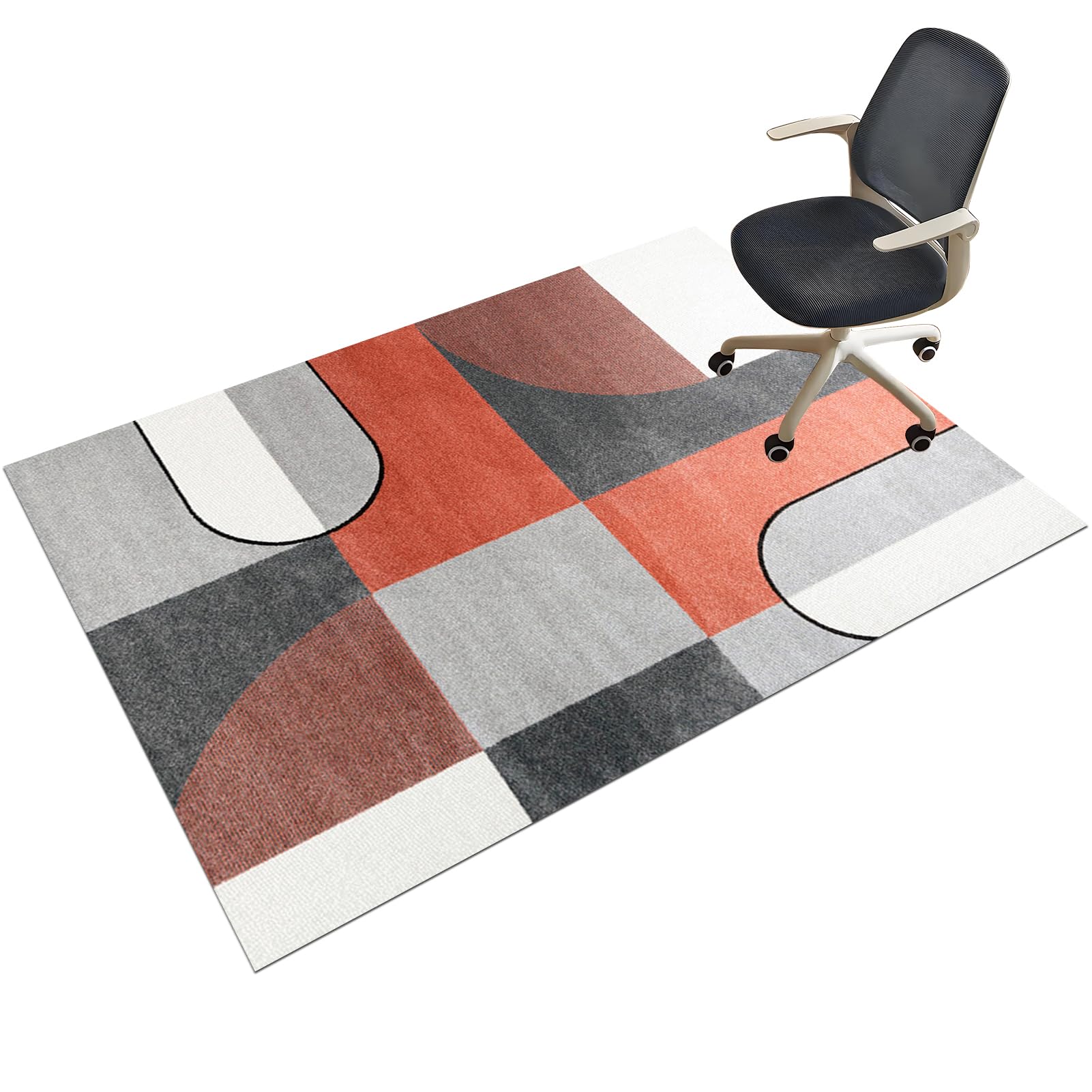 Mata na krzesło biurowe na podłogi z twardego drewna, mata na krzesło gamingowe z gumowym spodem, antypoślizgowa mata ochronna na podłogę, nadająca się do prania, antypoślizgowa mata na biurko