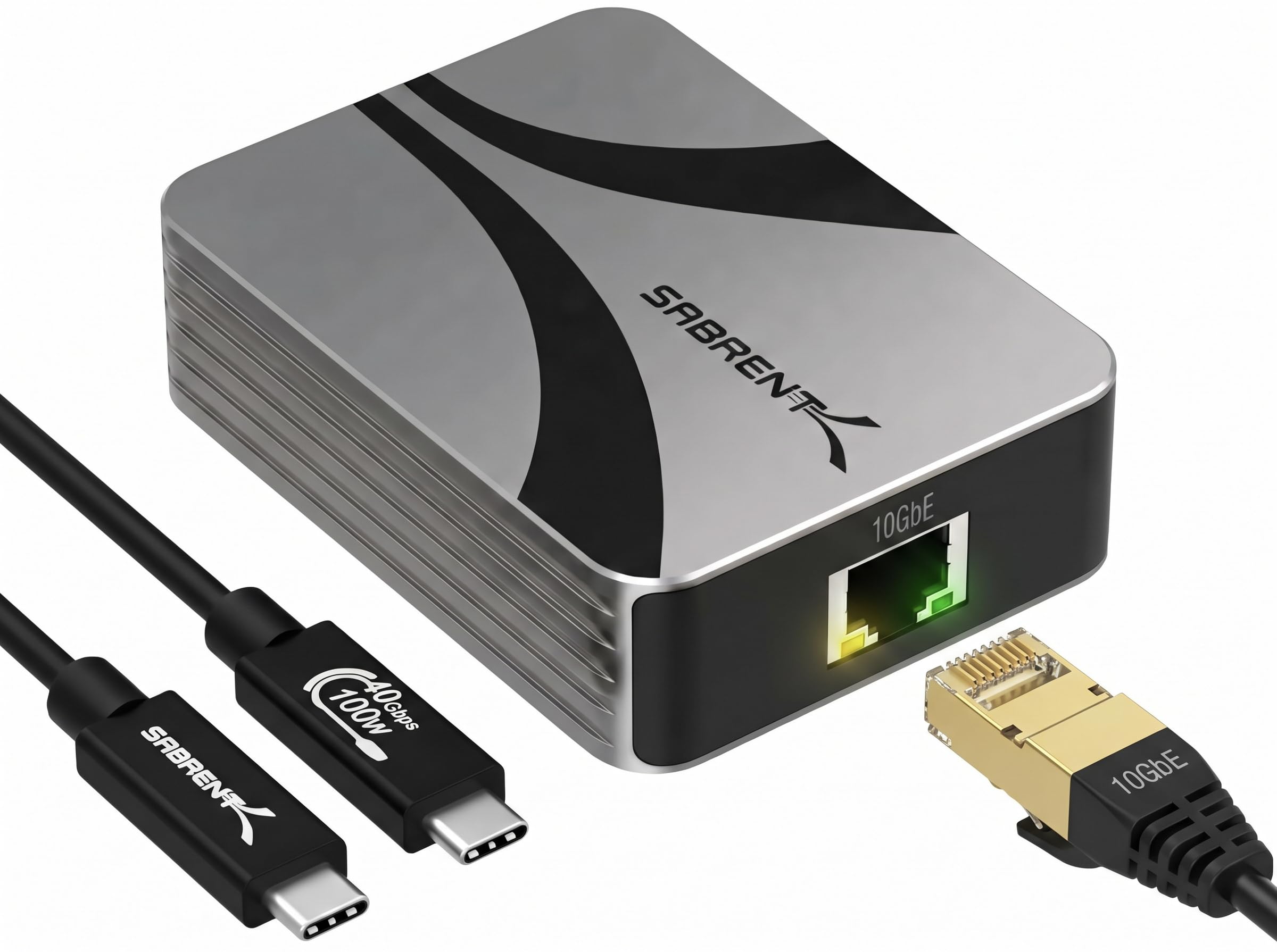 SABRENT Thunderbolt &amp; USB4 10GbE Ethernet Adapter, USB-C (NT-P10G)