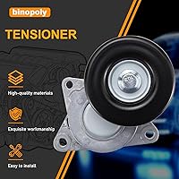 Vista 4 de binopoly 38284 Conjunto de tensor de correa de transmisión con polea para Nissan Altima/Sentra/Rogue/X-Trail OEM # 119556N20B 11955-6N20C 119558J00A