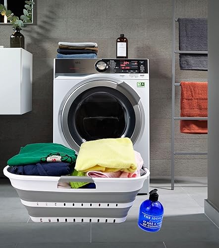 Miniatura 19 de SAMMART 21L (5.5 gallon) Super Mini Collapsible 3 Handled Plastic Basket - Foldable Pop Up Storage Container/Organizer - Space Saving Hamper/Basket