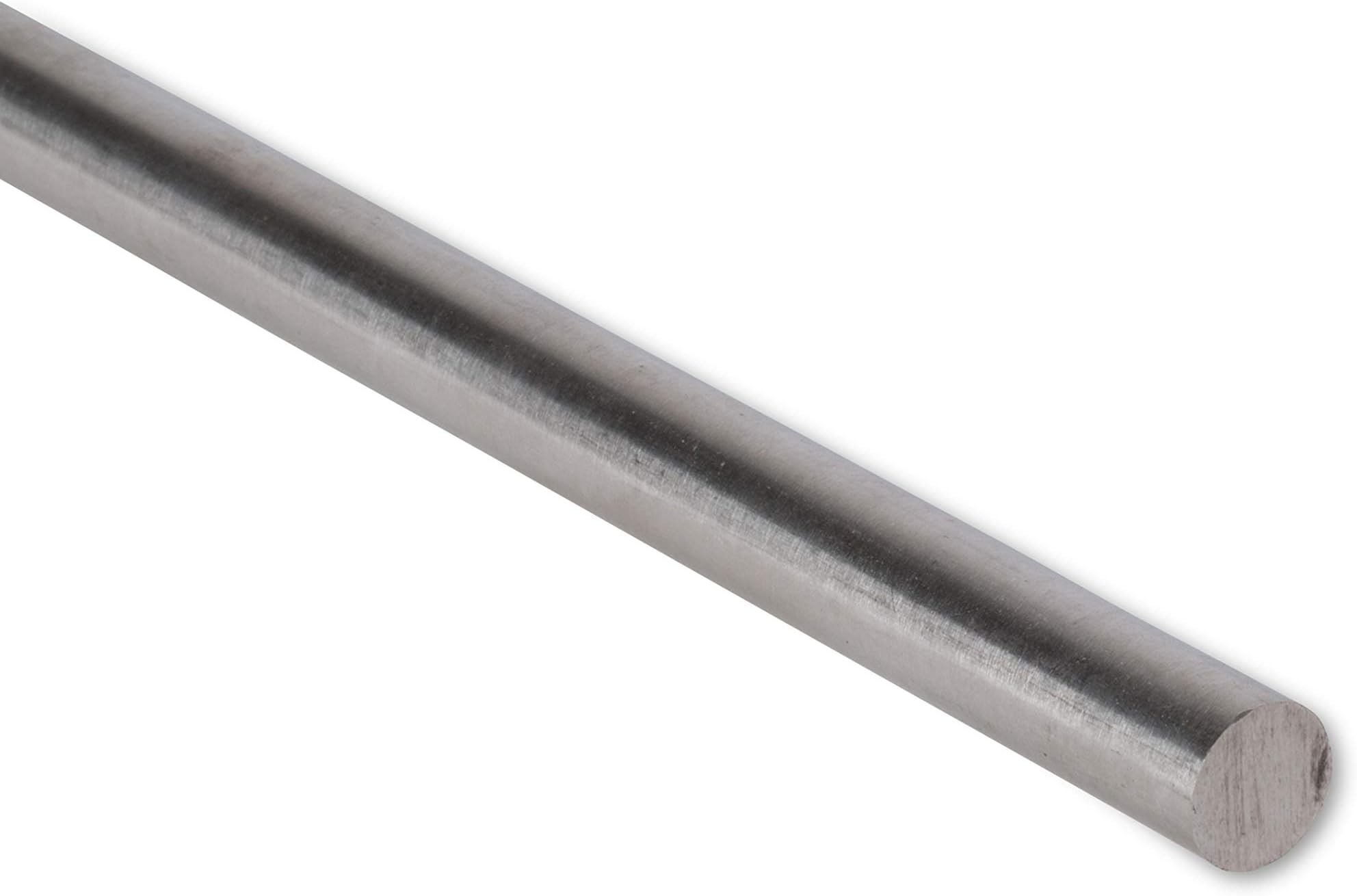 1/2" Diameter, 304 Stainless Steel Round Rod, 8 Inch Length, Extruded, 0.50 inch Dia