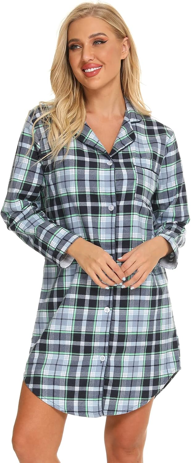 Buy Misscoo Women's Cotton Sleep Shirt 