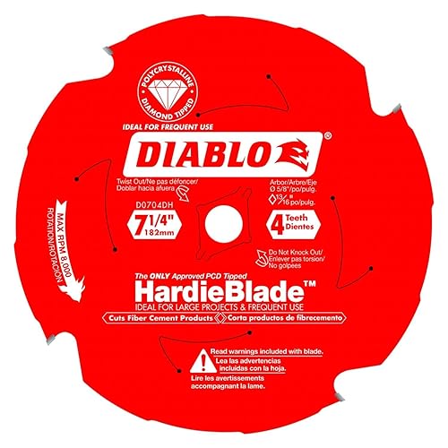 Miniatura 5 de Diablo TrexBlade - Hoja de sierra para compuestos y plástico, diámetro de 12 pulgadas, 84 dientes MTCG, eje de 1 pulgada, corte de .102 pulgadas,
