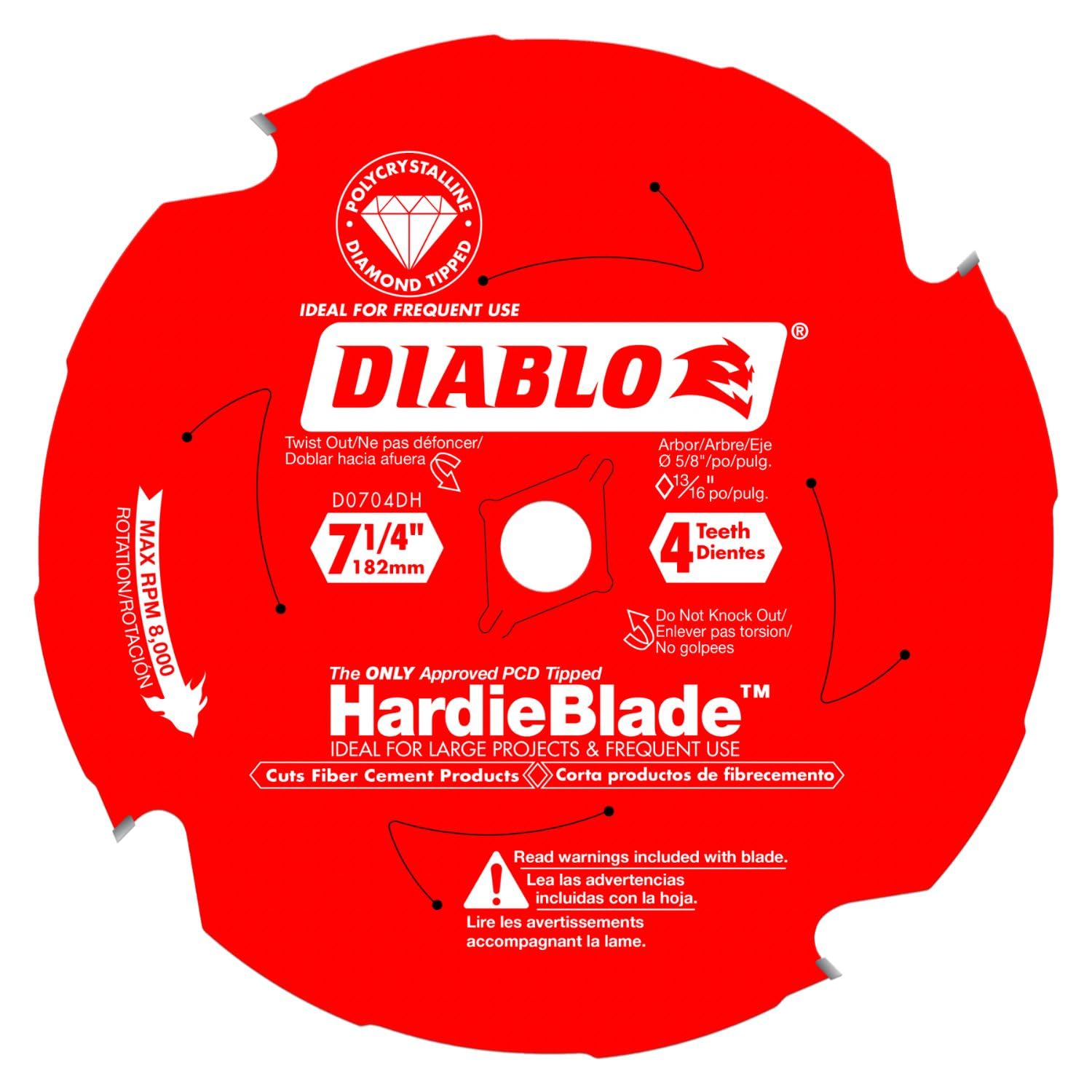 Circular Saw Hardie Blade, 7-1/4-In. x 4T - Quantity 5