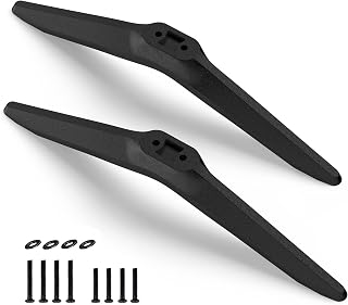 (Upgraded Version) Tv Stand Base Legs for TCL Smart Tv-TCL Roku TV 32in 40in 43in 48in 49in 50in 55in 60in 32S305 32S301 32S303 32S4610R 32S3850 32S3850A 32S3850B 32S3850P 32FS4610R with Screws(Black)