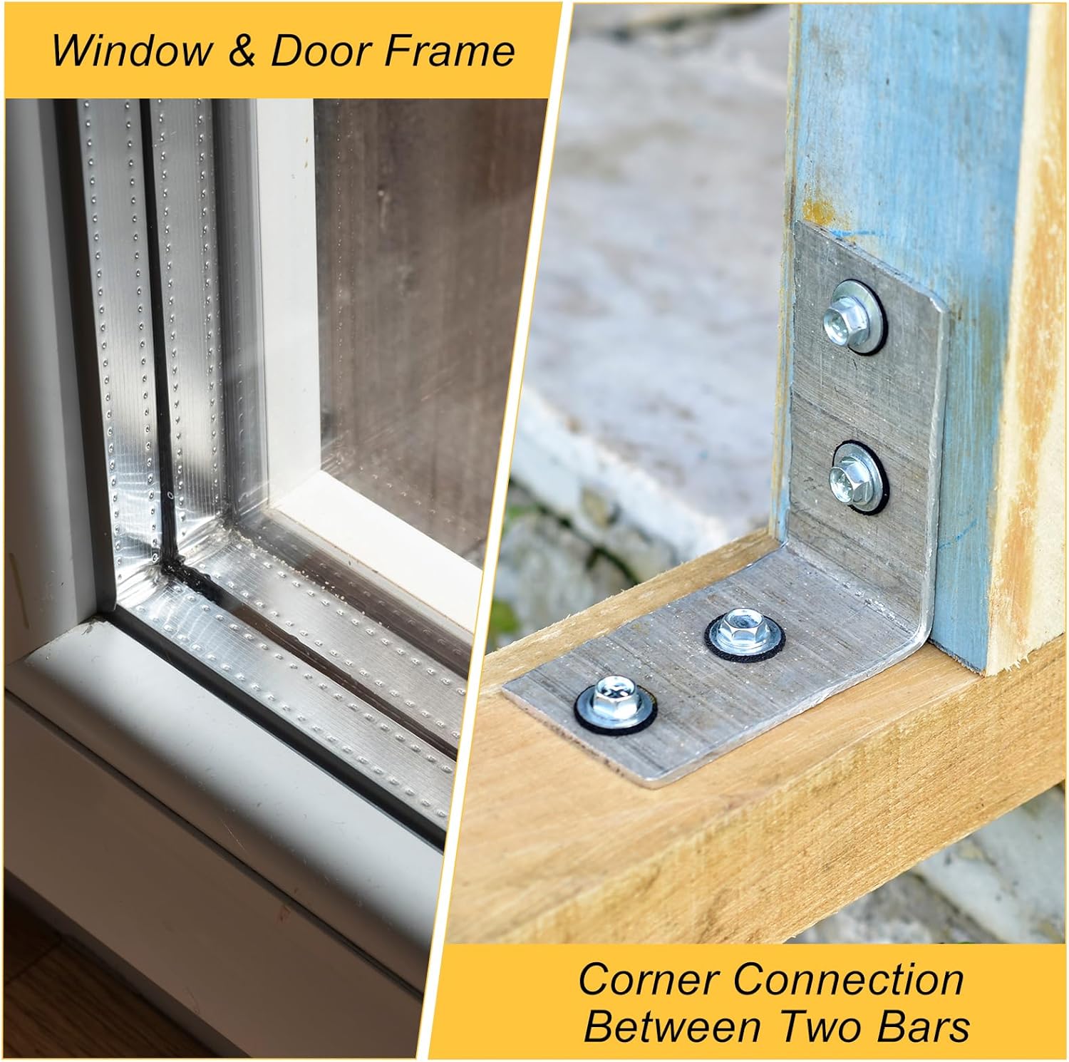 MECCANIXITY Aluminum Angle, 3.15"x3.15"x16" Long 0.24" Wall Thick 6063 Aluminum Bars T5 Temper Mill Stock for Building Construction, Furniture, Shelves, Brackets, DIY, Industrial 1pcs