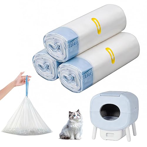 60PCS Litter Box Liner Replacement Compatible with Cumrige Self Cleaning