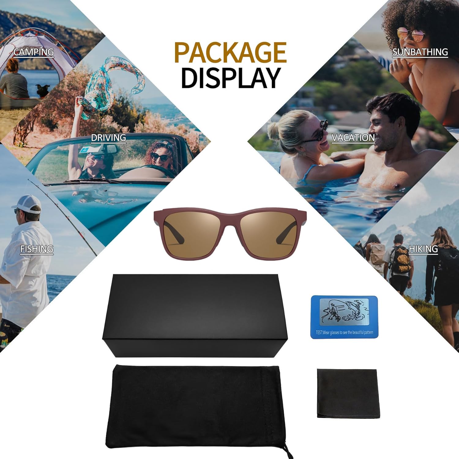 Polarized Sunglasses Women Men Trendy Square Big Sun Glasses Fashion Shades Sunnies Driving Vacation SY6039