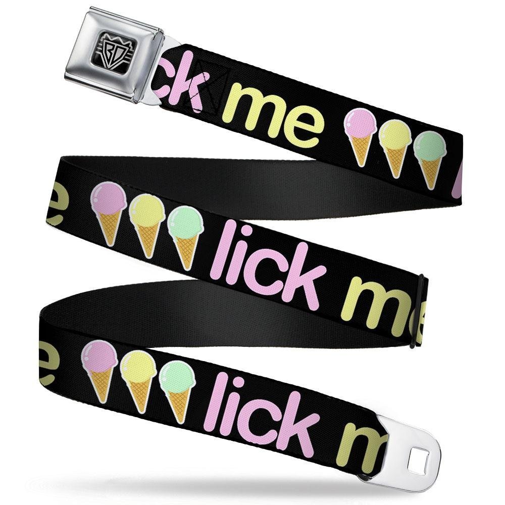Cinturón de seguridad Buckle-Down multicolor regulable con hebilla metálica de clic 7