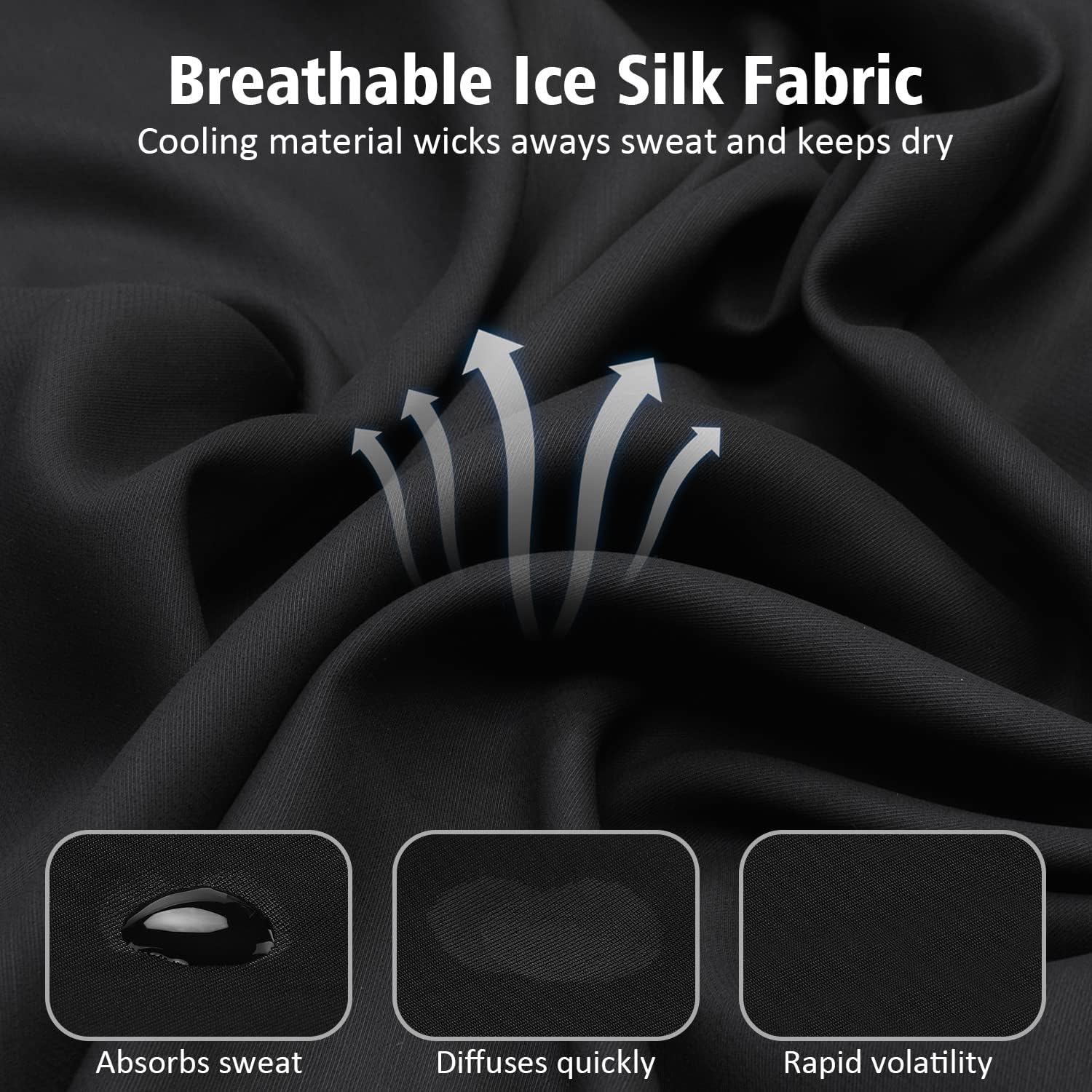 Summer Balaclava Men Women Cooling Ice Silk Face Mask Sun UV Protection Balaclava Hood for Cycling Motorcycling Black