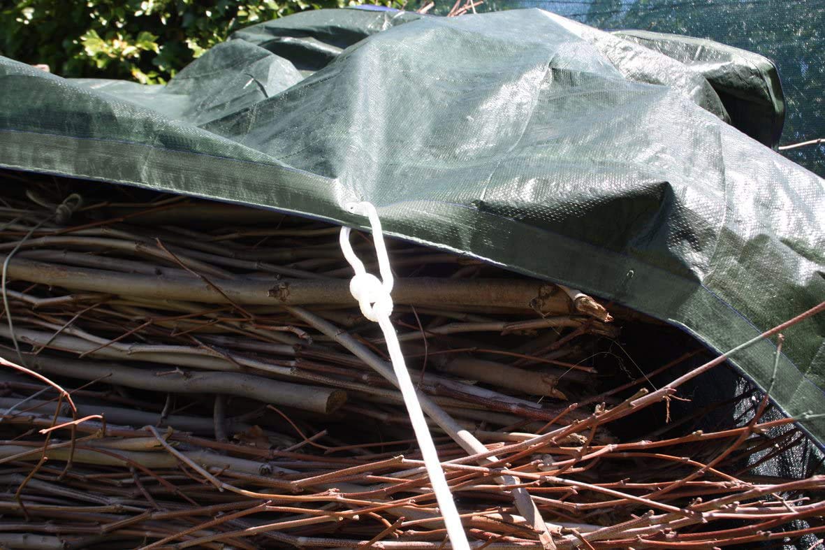 Labor 68291 Telone PVC Rinforzato con Occhielli, 4X6 M, Verde