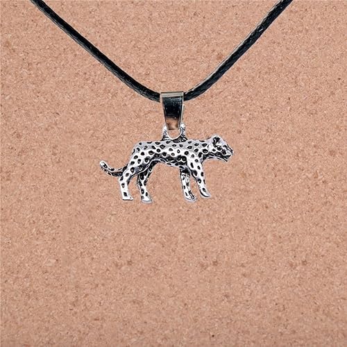 Miniatura 4 de 30 dijes de leopardo de aleación 3D de guepardo, dijes de animales de imitación de gato grande, accesorios para pulseras, collares, aretes,